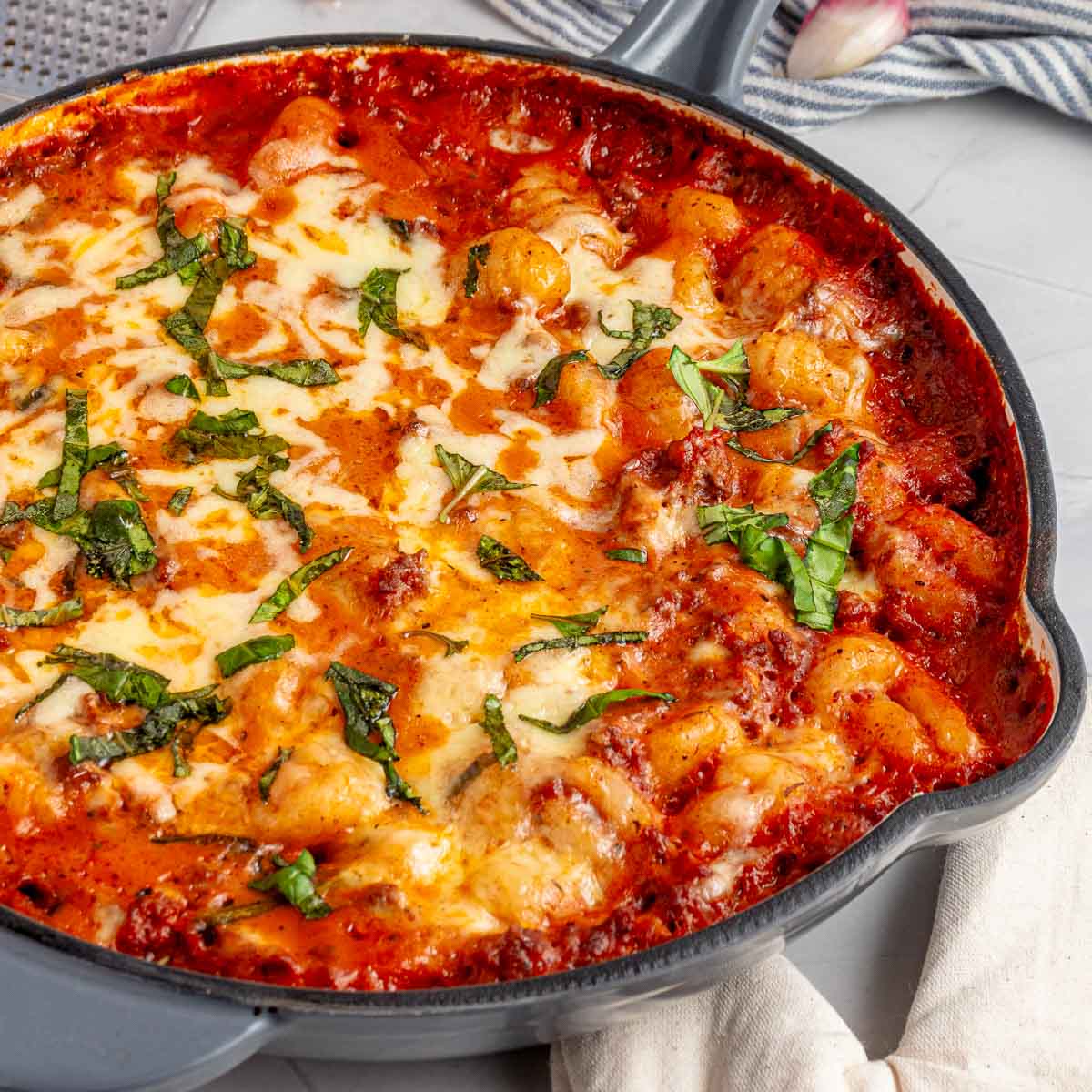Three Cheese Baked Gnocchi with Spinach: A Cozy, Cheesy Comfort Dish
